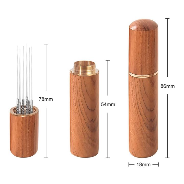 espresso-coffee-stirrer-8-needles-espresso-stirrer-with-natural-wood-handle-espresso-accessories-coffee-stirrer