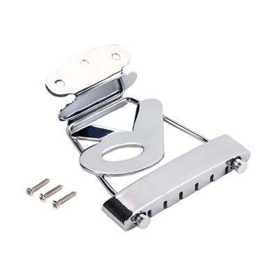 Trapeze Tailpiece R 6 Gitar Senar สง่างามสำหรับ Archtop ชิ้นส่วนสะพานกีตาร์เบสแจ๊ส