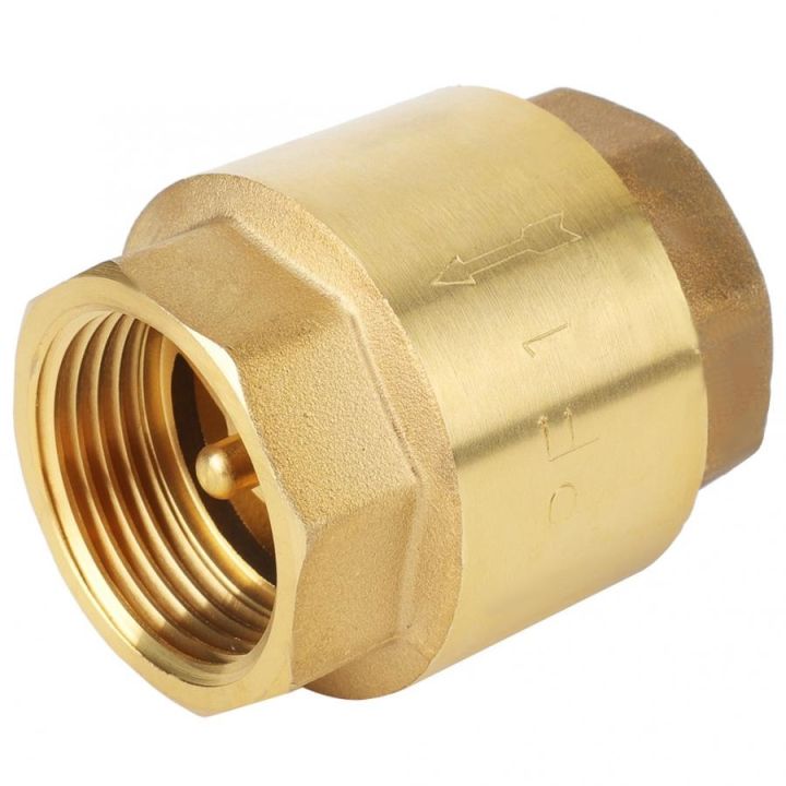 1-pcs-threaded-check-valve-high-accuracy-brass-check-valve-one-way-non-return-for-water-gas-oil-clapet-anti-retour-eau-200wog