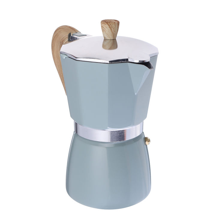 เครื่องชงกาแฟหม้อกาแฟมอคค่าขนาด150มล-300มล-เครื่องชงกาแฟหม้อกาแฟกาแฟแปดเหลี่ยม-mug-alumunium-อิตาเลียน