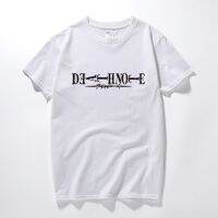 New ที่ดีที่สุดของฤดูร้อน 2023 ใหม่ Death Note โลโก้ Unisex เสื้อยืดลำลองแขนสั้นเสื้อยืด Camisetas Hombre แฟชั่นเสื้อผ้า  G2FF