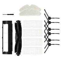 Plush Master Brush and Filter Kit for Proscenic M7 Pro Robot Vacuum Parts Main Side Brush Hepa Filter Mop