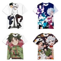 ใหม่ HUNTER × HUNTER เสื้อยืด3D พิมพ์ผู้ชายสไตล์ฮาราจูกุ Hip Hop แขนสั้นแฟชั่น T-Shirt