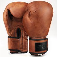 Retro Color Adult Kids Women/Men Boxing Gloves Pu Leather MMA Muay Thai Boxe De Luva Mitts Sanda GYM Equipment 6 8 10 12OZ boks