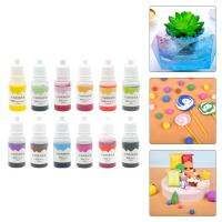 shamjina 12 Colors Liquid 0.35oz Food Grade Color Pigments Cookie Icing DIY Resin