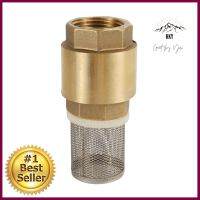 ฟุตวาล์วทองเหลือง (ตะแกรงถอดได้) CITY 1 นิ้ว สีทองBRASS FOOT VALVE WITH REMOVABLE STRAINER CITY 1IN GOLD **โปรโมชั่นสุดคุ้ม โค้งสุดท้าย**