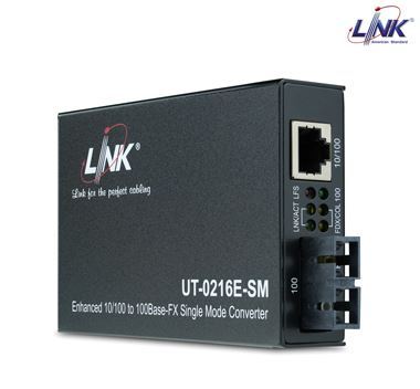 Link (UT-0216E-SM30) RJ45/SC (SM.) 10/100 Mbps ENHANCE Media CONVERTER (30 km.)