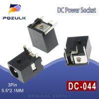 DC-044 5.5*2.1MM DC Power Supply Socket Power Supply Interface DC044 3Pin Power Socket Black  Wires Leads Adapters