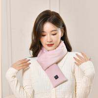 {Warm scarf}USB ชาร์จผ้าพันคออุ่นไฟฟ้า3เกียร์ปรับคออุ่นขนแกะล้างทำความสะอาดได้ความร้อนห่อ5โวลต์8วัตต์สำหรับผู้หญิงผู้ชาย