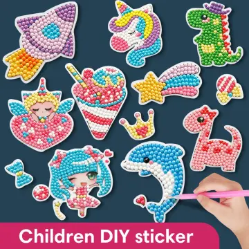 5D Diamond Painting Stickers Kits for Kids and Adult Beginners Gem Paint by  Numbers Diamonds Arts for Boys and Girls Ages 6 7 8-12 DIY Princesses kit