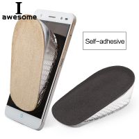 GEL orthopedic Insoles for Men Women Heel Lift Taller Height Increase cushion Shoes Back Pads Shoe Half Height Increasing Insert