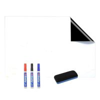 Whiteboard Replacement Spare Parts Foil 60X40 cm Magnetic, Self-Adhesive Magnetic Foil White Include Whiteboard Marker