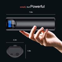 Portable Air Compressor Mini Tyre Inflator Electric Tire Air Pump for Car Bicycle Rechargeable Tyre Pump With LED Light Air Compressors  Inflators