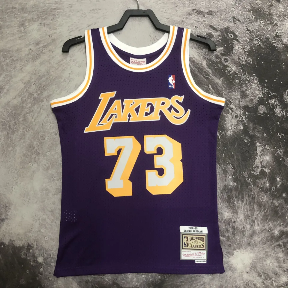 Mitchell & Ness Dennis Rodman Los Angeles Lakers 1998-99 Hardwood Classics Swingman Jersey Gold