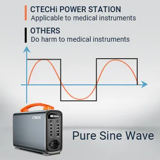 Update Version】CTECHi GT200 320Wh LiFePO4 Portable Power Station – ctechi -official