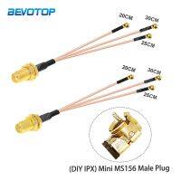 1Pcs SMA Female Jack to 3 x Mini MS156 Male Plug Connector DIY IPX RG178 PigtailSplitter Cable WIFI Antenna Extension Jumper