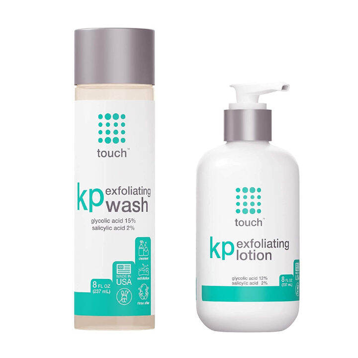 TOUCH Keratosis Pilaris & Acne Exfoliating Body Wash Cleanser Plus