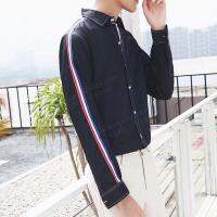 เสื้อเชิ้ตแฟชั่น Color Striped : สีดำ SH0011