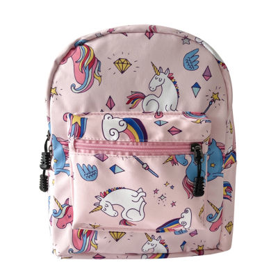 New Kids Backpack Canvas Cartoon Printing School Bag for Girls Children Small Female Bag Portable Travel Feminine Knapacks