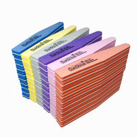 50pcslot Colorful Sponge Sandpaper Nail Files for Manicure 100180 Washable Nail Buffer Block Nail Art Tools Lime A Ongle