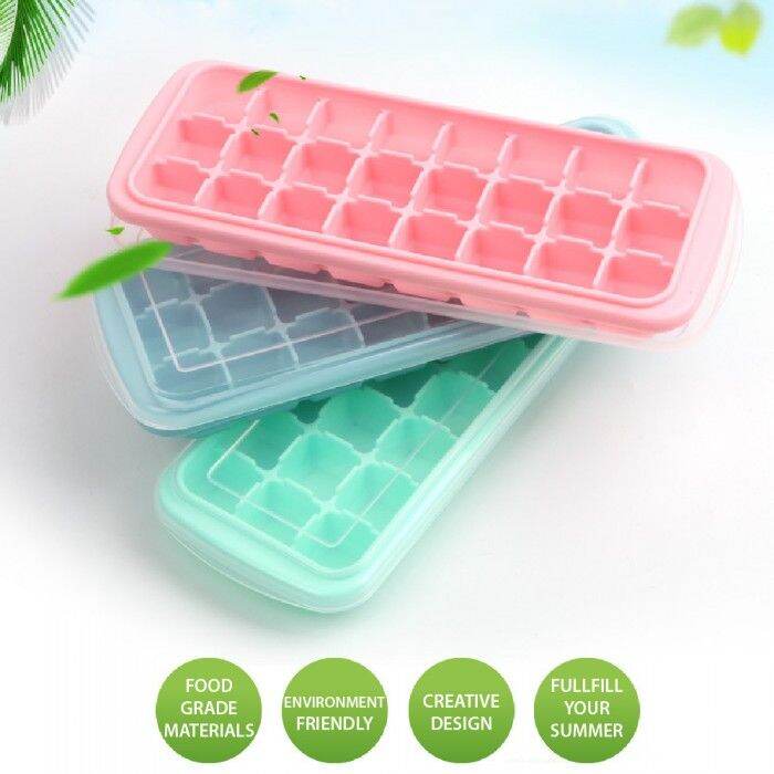 Silicone 24 ice cube tray kitchen bar tools tableware jelly mold tray ...