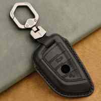 Car Key Case Cover Fob Shell For BMW X1 X3 X4 X5 F15 X6 F16 G30 7 Series G11 F48 F39 520 525 F30 118I 218I 320I Genuine Leather