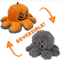 ใหม่ของขวัญฮาโลวีนฟักทองReversibleตุ๊กตาOctopusตุ๊กตาของเล่นพลิกฟักทองPlushของเล่น