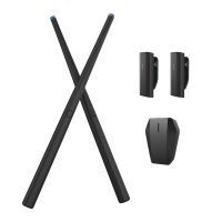 Portable Air Drum Digital Electronic Drumstick Drum Stick Bass Drum/Flow for Kids Tenor Pocket Drum Stick Set with Foot Pedals Bluetooth Adapter