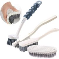 BalleenShiny 4-piece Cleaning Brush Set Household Cleaning Brush For Bathroom Kitchen Wall Floor Shoe Brush Tableware Brush