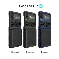 เคสโทรศัพท์มือถือ ป้องกันเลนส์ ฝาพับ สีดํา สําหรับ Samsung Z Flip4 Z Flip3 Z Flip 4 Z Flip 3
