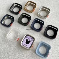 เคสสำหรับ Apple Watch อัลตร้า49มม. 44มม. 45มม. 41มม. 41มม. 40มม. ฝาครอบป้องกัน TPU ซิลิโคนนิ่มรอบๆสำหรับ IWatch Series 8 7 6 SE 5 4 3