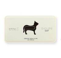 MIDORI D-Clips Cat / คลิปหนีบกระดาษ รูปน้องแมว แบรนด์ MIDORI จากประเทศญี่ปุ่น (D43185006)