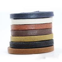 Waxed Flat Shoelaces Leather Waterproof Casual Shoe Laces Unisex Boots Shoelace Length 60 80 100 120 140 160 180CM Shoe Lace