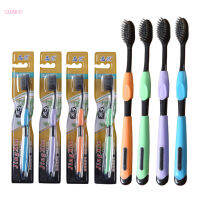 Cammuo 4pcs Tooth Brush Bamboo Charcoal Soft Charcoal Brush Eco-friendly Toothbrush Househeld