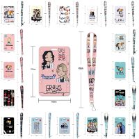 【CW】∏✺❅  Styles Greys Anatomy Credential Holder Keychains Neck Lanyard Pass Card Anime Credit Keychain Straps Wholesale