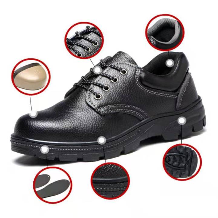 safety-shoes-รองเท้าเซฟตี้-gm012-รองเท้าหัวเหล็ก-รองเท้าหนังเทียม-pu-ไซส์36-44