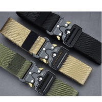 yuanyuan เข็มขัดผู้ชาย เข็มขัด ผู้ชาย Men Military Belt Buckle Adjustable Combat Rescue Rigger Tool Waistband Tactical BLACK