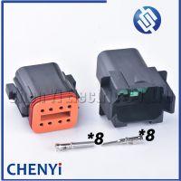 【hot】卐❣  Deutsch Serie 8 Pin male female Automotive Sealed Plug DT06-8S DT04-8P with terminals