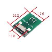 2Pcs DIY FPC/FFC 6 PIN 1.00 mm pitch Connector SMT Adapter to 2.54 mm Space 1.00 inch pitch through hole DIP PCB adapter solder