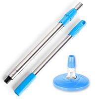 【TIMIN Home Tools】 Spin Mop Replacement Heads 304 Stainless Steel Pole Handle Home Office Floor Cleaning Scraper Tool Kit