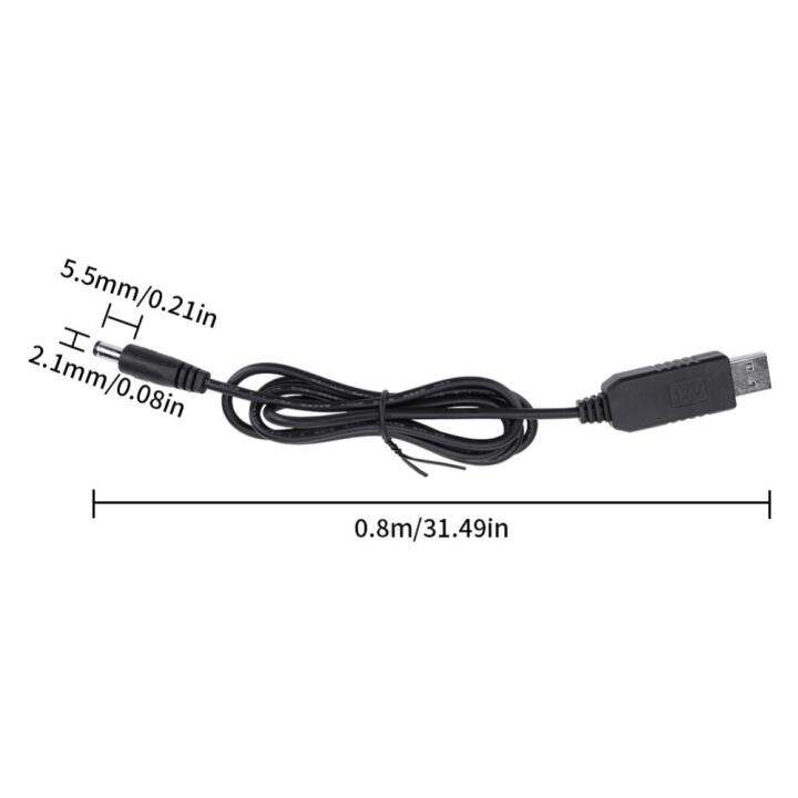 บูสต์คอนเวอร์เตอร์-dc-ไป-dc-สายเคเบิลเพาเวอร์5v-9v-12v-สายแรงดันไฟฟ้าสเต็ป-usb-ปลั๊ก2-1x5-5มม