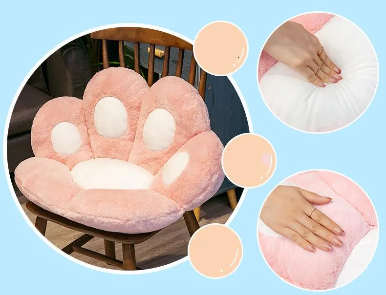 Cat Paw Plush Toys Cute Soft Stuffed Floor Cushion Chair Sofa Butt