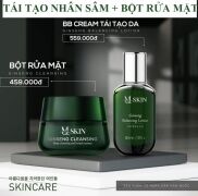 Combo tái tạo da nhân sâm BB Cream MQ SKIN + Bột rửa mặt nhụy hoa nghệ tây