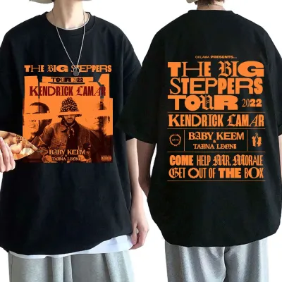 Rapper Kendrick Lamar เสื้อยืด Mr Morale &amp; Big Steppers 2022 Tour เพลงอัลบั้มพิมพ์เสื้อ T สะโพก Hop โกธิค tees Streetwear
