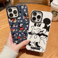 Cartoon Fun Mickey Casetify Silicone Flannel Phone Case Compatible for iPhone 14 13 12 11 Pro Max IX XS MAX XR Cases Shockproof Four Corners Fall Prevention Matte Soft Cover