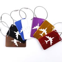 【DT】 hot  Aluminium Alloy Luggage Tags Suitcases Labels Baggage Name ID Address Holder Boarding Tags Portable Label Travel Accessories