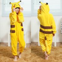 Kigurumi Pika Carton Animal Onesies Pajamas Boys Girls Costume Pyjamas Kids Cosplay Pijamas Children Sleepwear