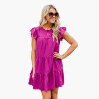 ✹✷▪ Short Summer Women Dress Ruffle Short Sleeve Dress Ruffle - 2023 Summer Women 39;s - Aliexpress