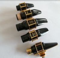 Nuovo Bocchino Per Sassofono Legatura Clarinetto Soprano/Tenore/Alto Sassofono Placcato Oro Bocchino ในคลิป Bocchino