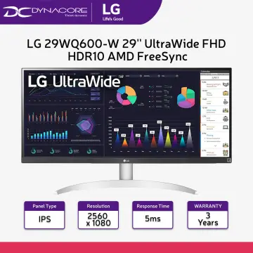 MONITOR LG 29WQ600-W, 29 IPS ULTRAWIDE, WFHD, 75Hz, 1ms, AMD FreeSync